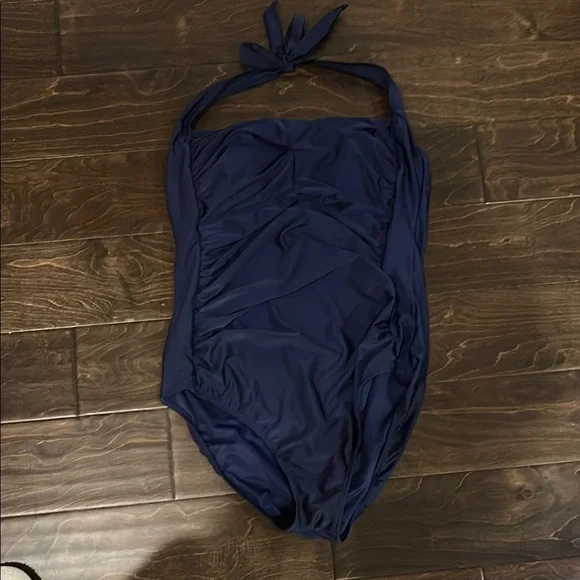 Navy Blue One Piece Swimsuit - XXL - Picture 1 of 4